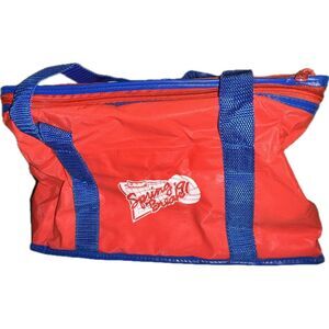 Vintage 90's‎ Red Blue Lunchbox With Speaker Leaf Trading Cards Spring Break '91